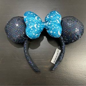 Disney Parks Moon and Stars Bow Minnie Ear Headband Adult